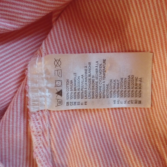 H&M Pink strip jumpsuit baby girl Size 12-18M - Picture 5 of 6